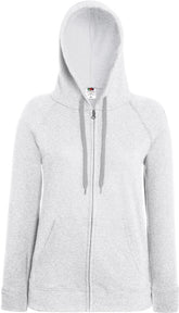 F.O.L. | Lady-Fit LW Hooded Sweat Jacket heather grey
