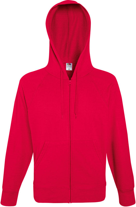 F.O.L. | Lightweight Hooded Sweat Jacket red