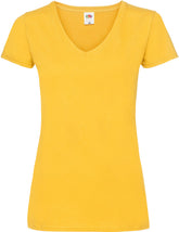 F.O.L. | Lady-Fit Valueweight V-Neck T sunflower