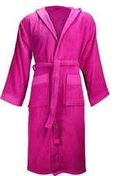 The One | Bathrobe hooded magenta