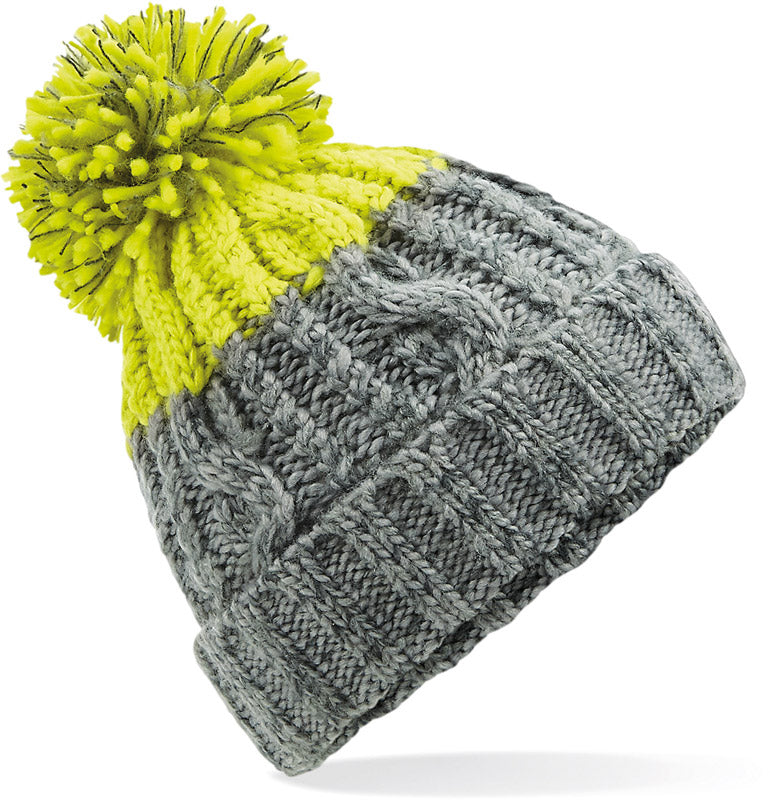 Beechfield | B437 light grey/citron