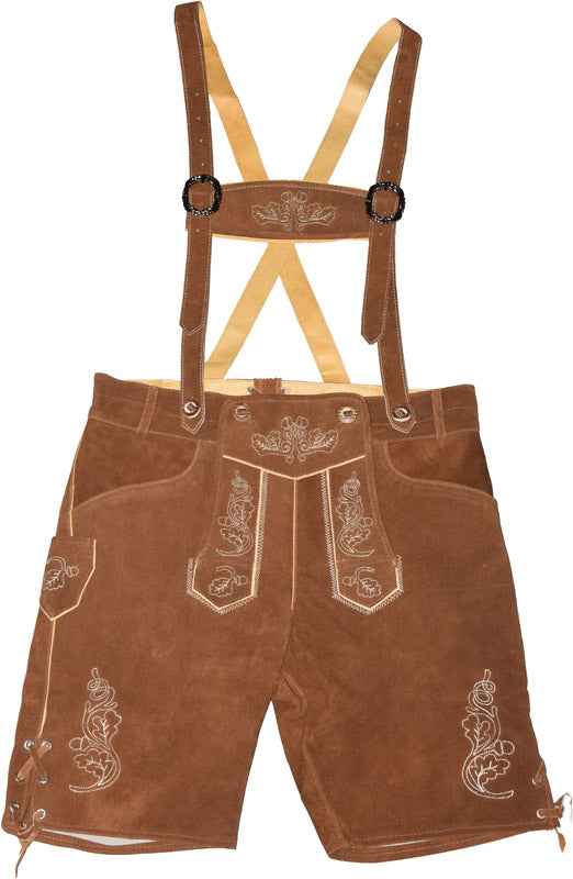 Leather Trousers short/men light brown