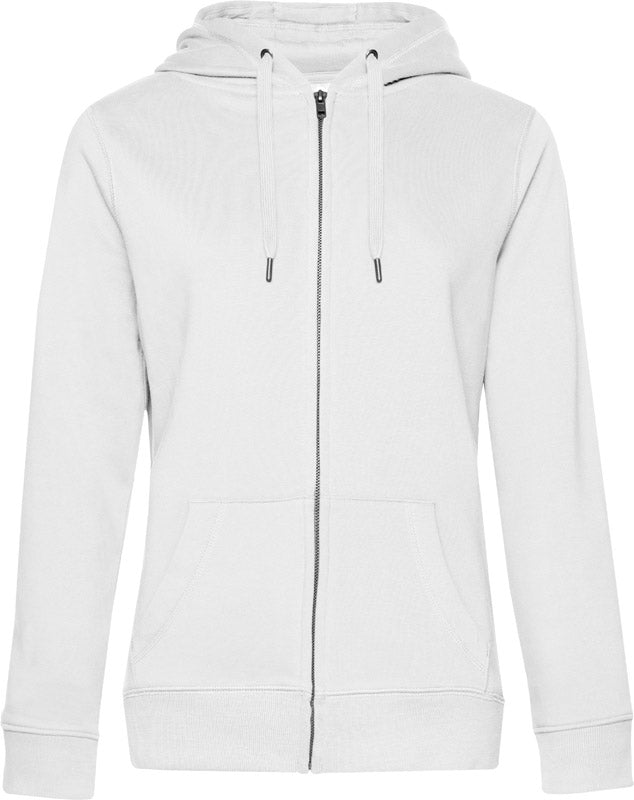 B&C | QUEEN Zipped Hood_° white