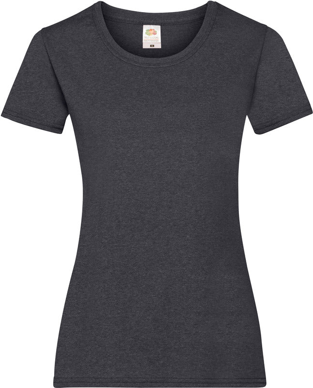 F.O.L. | Lady-Fit Valueweight T dark heather grey