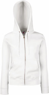 F.O.L. | Premium Lady-Fit Hooded Jacket white