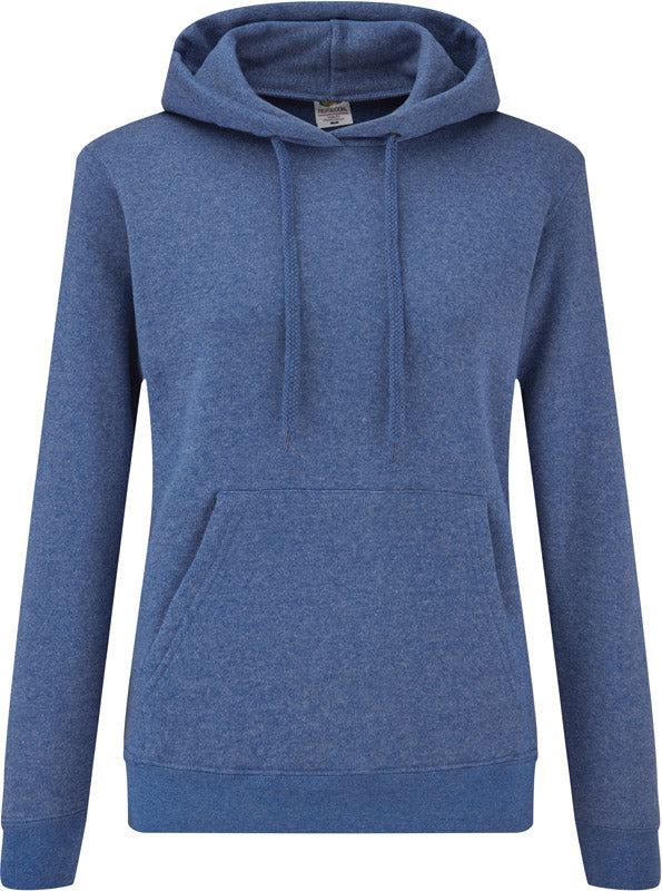 F.O.L. | Classic Lady-Fit Hooded Sweat retro heather royal