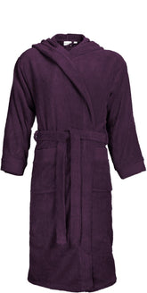 The One | Bathrobe hooded plum