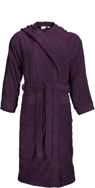 The One | Bathrobe hooded plum