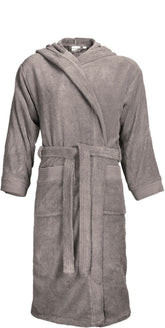 The One | Bathrobe hooded taupe
