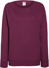 F.O.L. | Lady-Fit LW Raglan Sweat burgundy