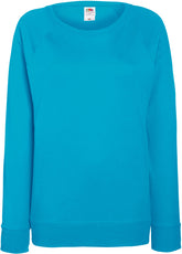 F.O.L. | Lady-Fit LW Raglan Sweat azure blue