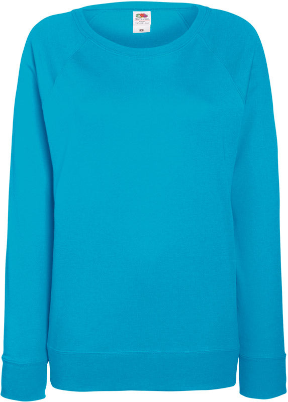 F.O.L. | Lady-Fit LW Raglan Sweat azure blue