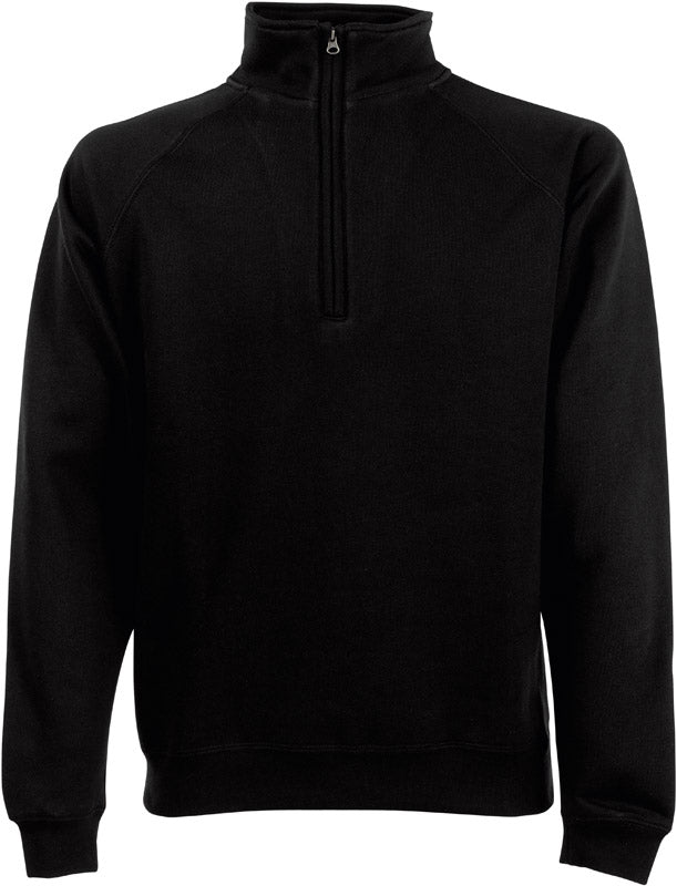 F.O.L. | Premium Zip Neck Sweat black