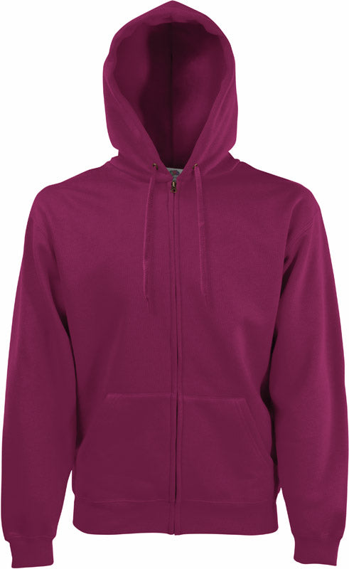 F.O.L. | Classic Hooded Sweat Jacket burgundy