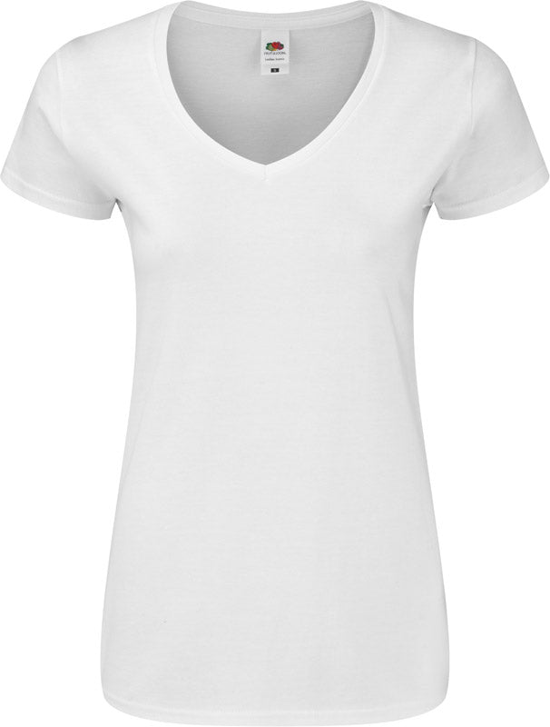 F.O.L. | Ladies' Iconic 150 V-Neck T white