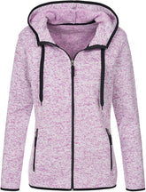 Stedman | Knit Fleece Jacket Women purple melange
