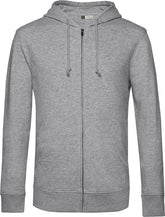 B&C | Inspire Zipped Hood_° heather grey