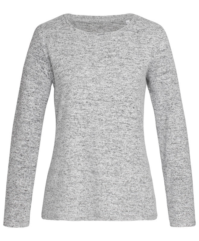 Stedman | Knit Sweater Women light grey melange