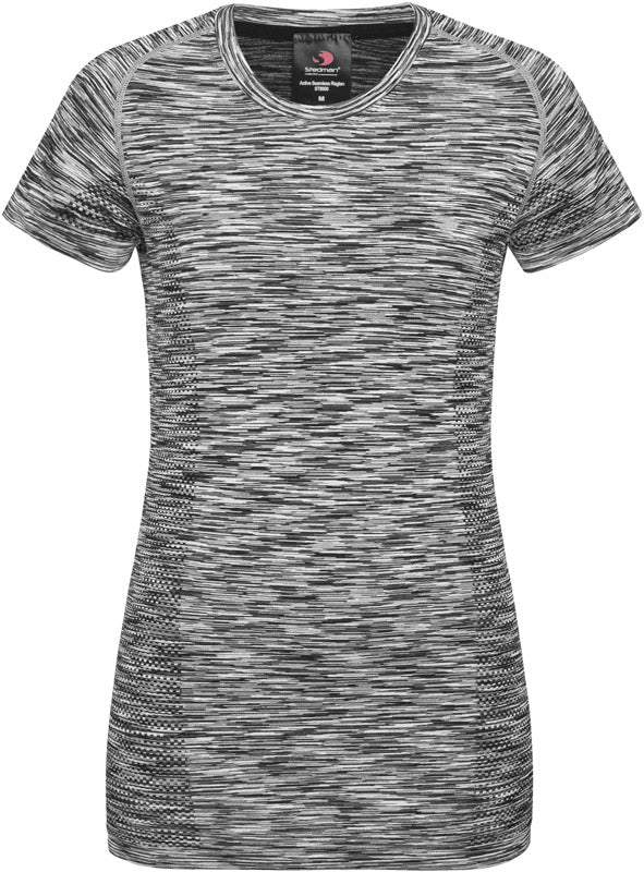 Stedman | Seamless Raglan Women black opal melange