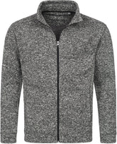 Stedman | Knit Fleece Jacket Men dark grey melange