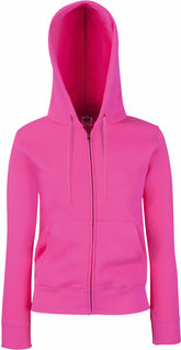 F.O.L. | Premium Lady-Fit Hooded Jacket fuchsia