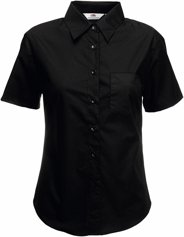 F.O.L. | Lady-Fit Poplin Shirt SSL black
