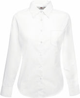 F.O.L. | Lady-Fit Poplin Shirt LSL white