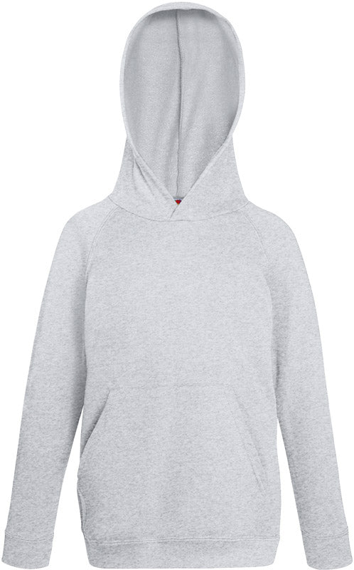 F.O.L. | Kids Lightweight Hooded Sweat heather grey