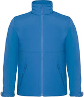 B&C | Hooded Softshell /kids azure