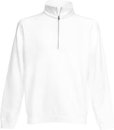 F.O.L. | Premium Zip Neck Sweat white