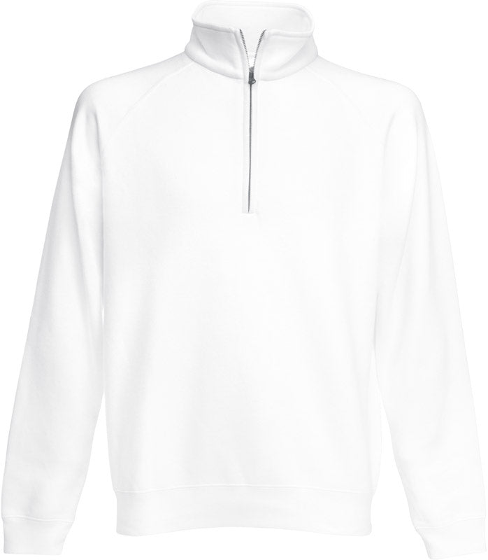 F.O.L. | Premium Zip Neck Sweat white