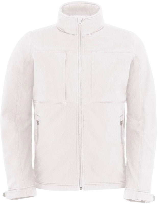B&C | Hooded Softshell /men white