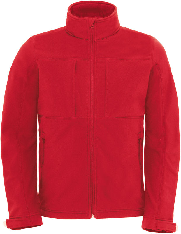 B&C | Hooded Softshell /men red