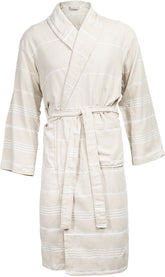 The One | Hamam Bathrobe beige/white